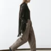 Pantalones de traje de lana a cuadros Pantalones de traje de lana a cuadros