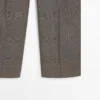 Pantalones de traje de lana a cuadros Pantalones de traje de lana a cuadros