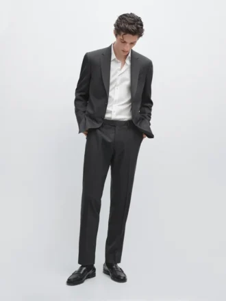 Pantalones de traje de lana fría