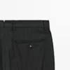 Pantalones de traje de lana fresca a rayas Pantalones de traje de lana fresca a rayas