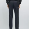 Pantalones de traje de lana fresca a rayas Pantalones de traje de lana fresca a rayas