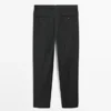 Pantalones de traje de lana fresca a rayas Pantalones de traje de lana fresca a rayas