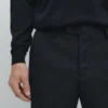 Pantalones de traje de lana fresca con microtextura Pantalones de traje de lana fresca con microtextura
