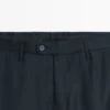 Pantalones de traje de lana fresca con microtextura Pantalones de traje de lana fresca con microtextura