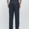 Pantalones de traje de lana fresca de pierna ancha Pantalones de traje de lana fresca de pierna ancha