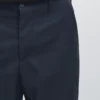 Pantalones de traje de lana fresca de pierna ancha Pantalones de traje de lana fresca de pierna ancha
