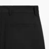 Pantalones de traje de lana fresca de pierna ancha Pantalones de traje de lana fresca de pierna ancha
