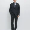 Pantalones de traje de lana ligera Pantalones de traje de lana ligera