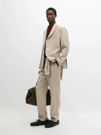 Pantalones de traje de lino