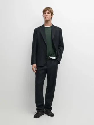 Pantalones de traje de lino