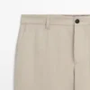 Pantalones de traje de lino Pantalones de traje de lino