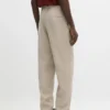 Pantalones de traje de lino Pantalones de traje de lino