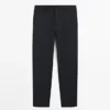 Pantalones de traje de lino Pantalones de traje de lino