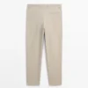 Pantalones de traje de lino Pantalones de traje de lino