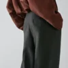 Pantalones de traje de lino fluido Pantalones de traje de lino fluido