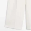 Pantalones de traje de lino fluido Pantalones de traje de lino fluido