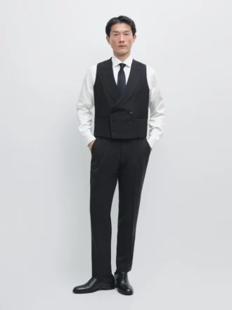 Pantalones de traje de mezcla de lana fresca