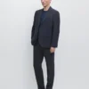 Pantalones de traje de mezcla de lana fresca Pantalones de traje de mezcla de lana fresca