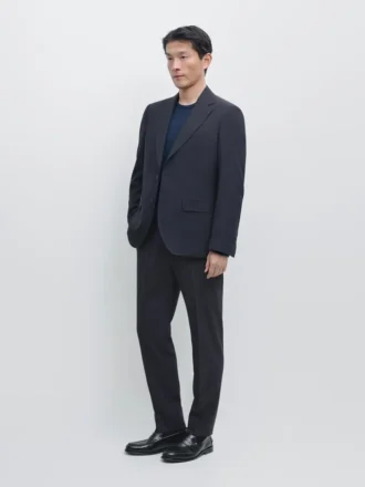 Pantalones de traje de mezcla de lana fresca