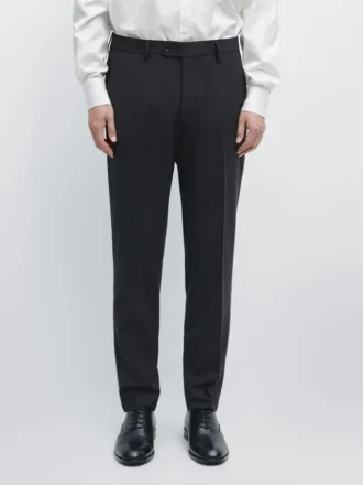 Pantalones de traje de mezcla de lana fresca