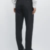 Pantalones de traje de mezcla de lana fresca Pantalones de traje de mezcla de lana fresca