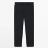 Pantalones de traje de mezcla de lana fresca Pantalones de traje de mezcla de lana fresca