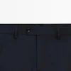 Pantalones de traje de mezcla de lana fresca Pantalones de traje de mezcla de lana fresca