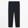 Pantalones de traje de mezcla de lana fresca Pantalones de traje de mezcla de lana fresca