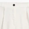 Pantalones elásticos de pierna ancha 100 % lino Pantalones elásticos de pierna ancha 100 % lino