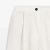 Pantalones elásticos de pierna ancha 100 % lino Pantalones elásticos de pierna ancha 100 % lino