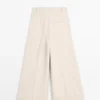 Pantalones fluidos con dobladillos Pantalones fluidos con dobladillos