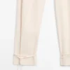 Pantalones fluidos de corte recto