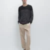 Pantalones jogger de algodón y lino Pantalones jogger de algodón y lino