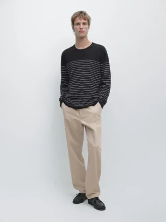 Pantalones jogger de algodón y lino