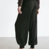 Pantalones sarouel de punto de mezcla de lana Pantalones sarouel de punto de mezcla de lana