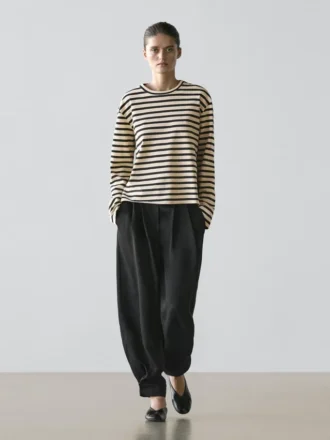 Pantalones sarouel de tejido fluido