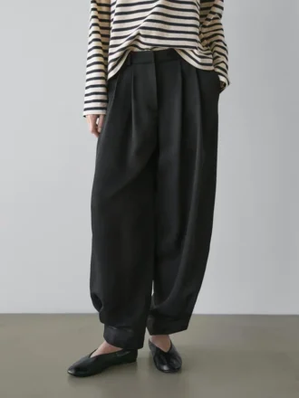 Pantalones sarouel de tejido fluido