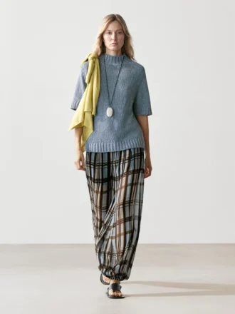 Pantalones sarouel fluidos estampados