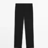 Pantalones técnicos de pierna recta Pantalones técnicos de pierna recta