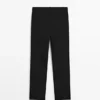 Pantalones técnicos de pierna recta Pantalones técnicos de pierna recta
