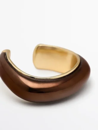 Paquete de anillos con efecto bronce