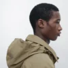 Parka de mezcla de algodón con bolsillos Parka de mezcla de algodón con bolsillos
