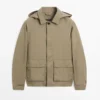 Parka de mezcla de algodón con bolsillos Parka de mezcla de algodón con bolsillos