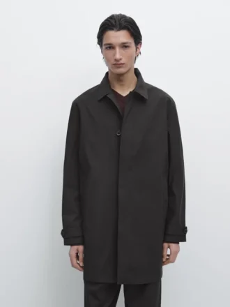 Parka de tejido técnico ligero