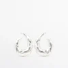 Pendientes de aro con textura Pendientes de aro con textura