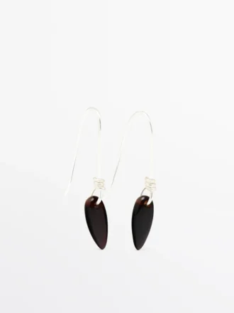 Pendientes de péndulo de piedra Pendientes de péndulo de piedra