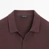 Polos de manga corta de lino y algodón Polos de manga corta de lino y algodón