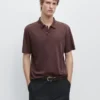 Polos de manga corta de lino y algodón Polos de manga corta de lino y algodón