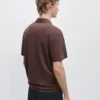Polos de manga corta de lino y algodón Polos de manga corta de lino y algodón