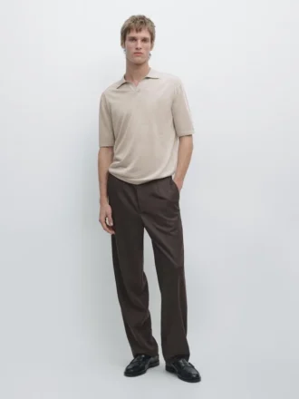 Polos de punto con cuello en V